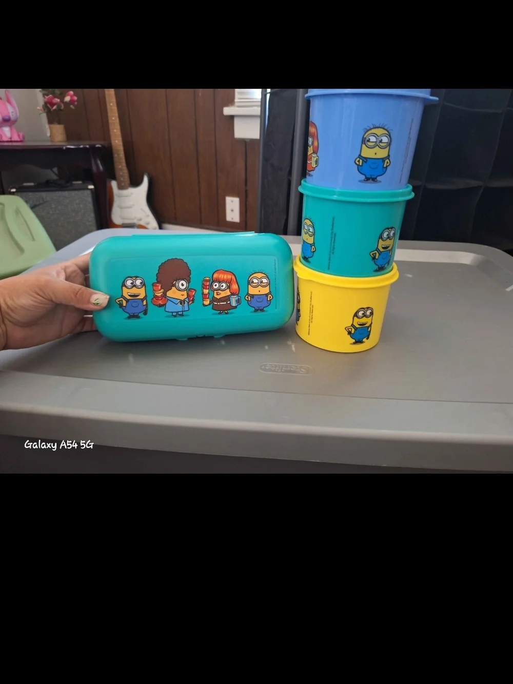 Tupperware Jungle Animal Stackable Containers - Green Lids